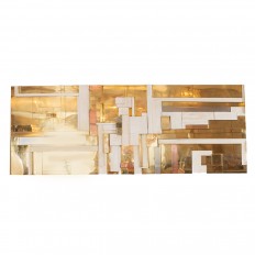 Mixed media wall sculpture